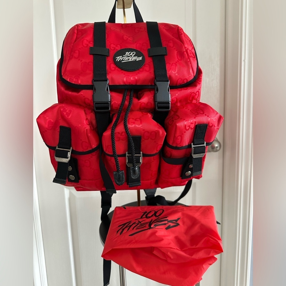 💙 Gucci Off the Grid Limited Edition 100 Thieves Backpack - NEW- Authentic W COA